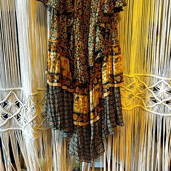 NWT💫Exclusive💫Spell X Free People Sienna Bambi Gown in Peppercorn size medium - Picture 12 of 16